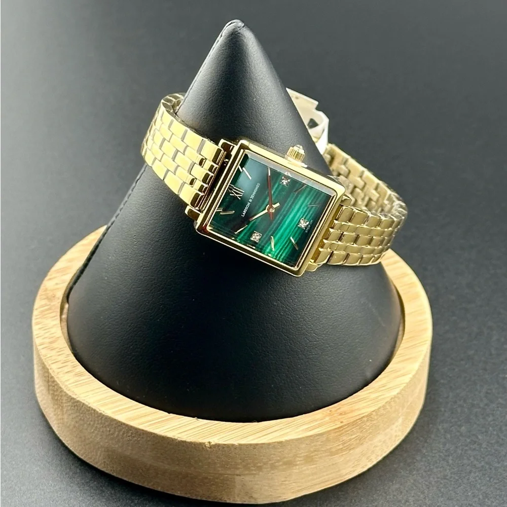 Larsson And Jennings NWT Boyfriend Mini Elevate 31mm Gold/Green Ladies Watch